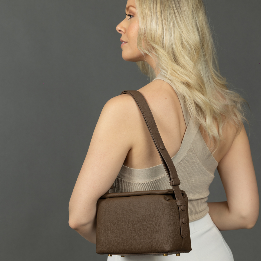 Nova Leather Crossbody Bag for Essential Items with Braided