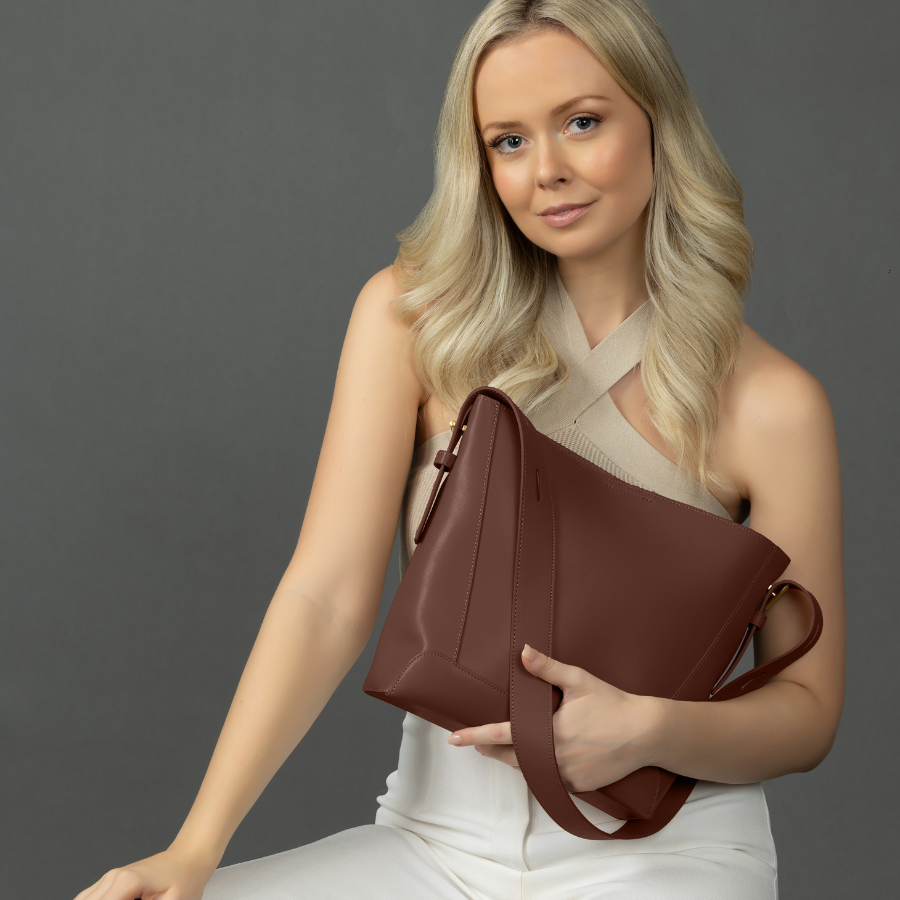 Brown Leather Tote Bags for Women